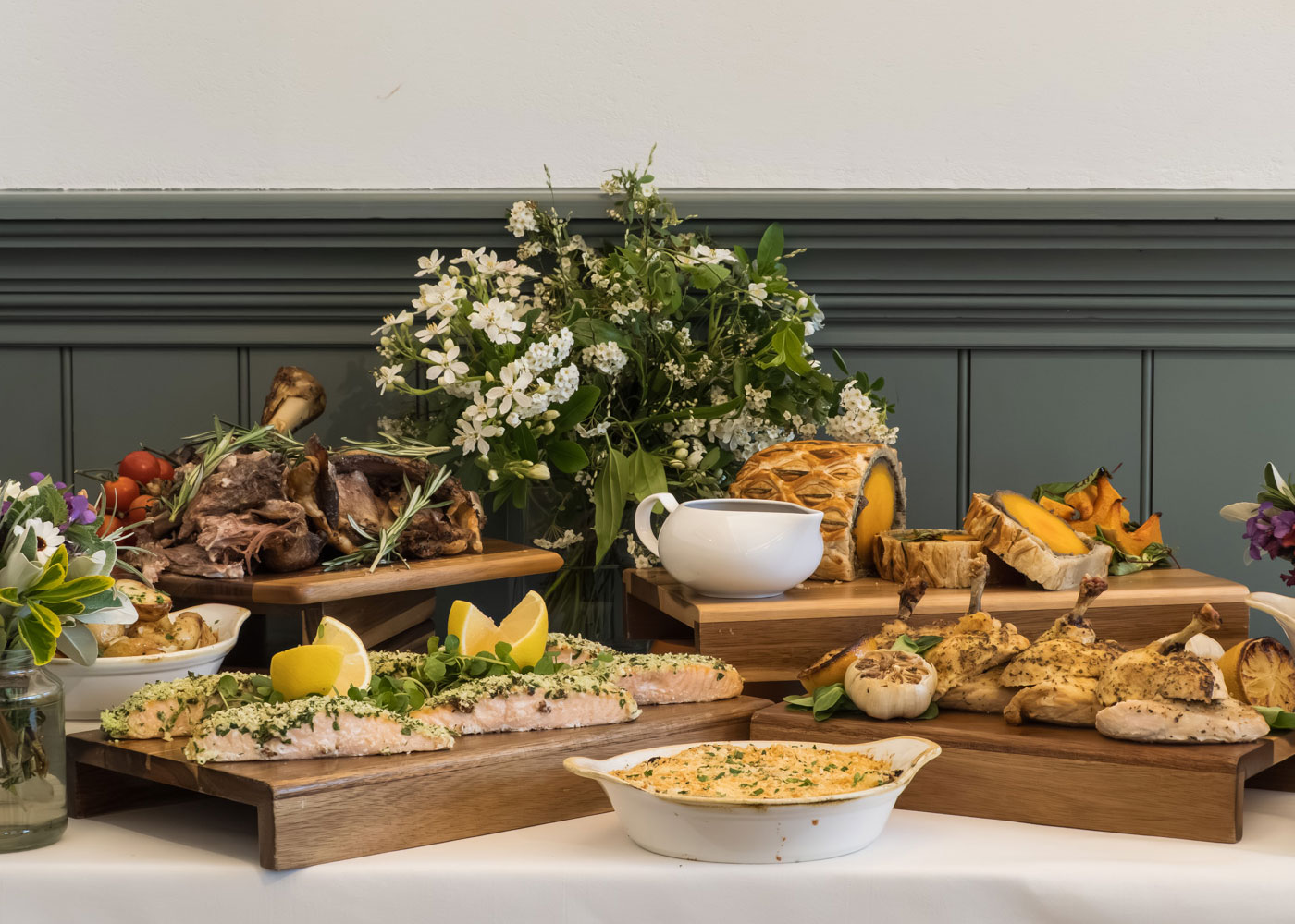 A beautifully arranged event venue